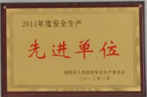 2011年度安全生产先进单位